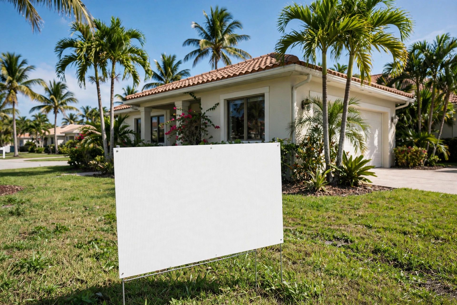 A sold sign in front of a Florida home